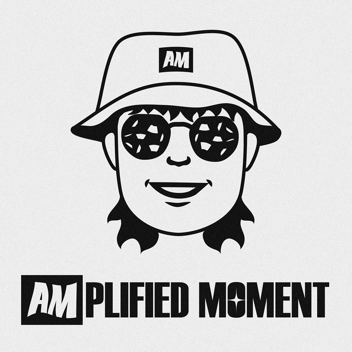 Amplified Moment white color logo
