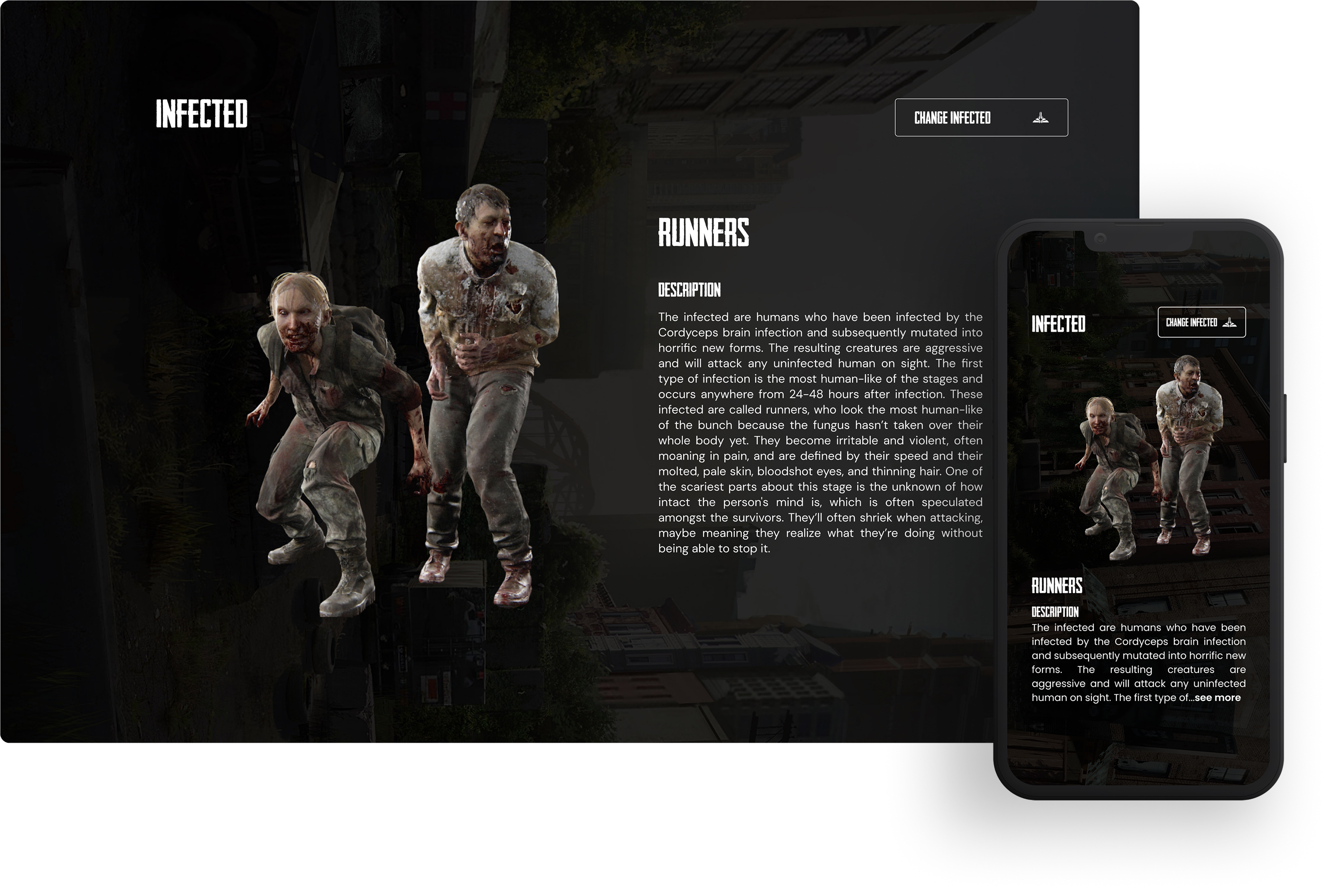 The Last of Us infected section